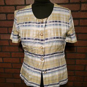 Vintage - Maren pant suit -short sleeve Jacket/Top - 1990's pant suit